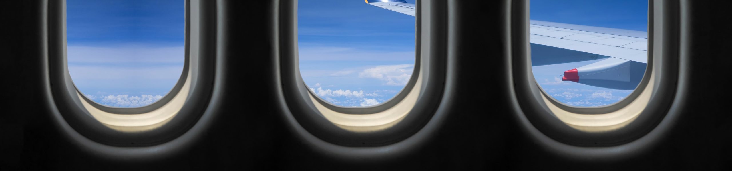 View out of plane cabin window