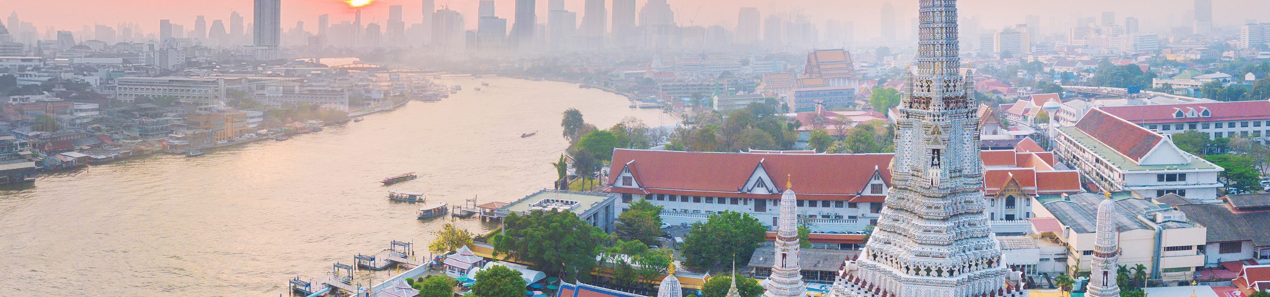 Aerial shot of Bangkok